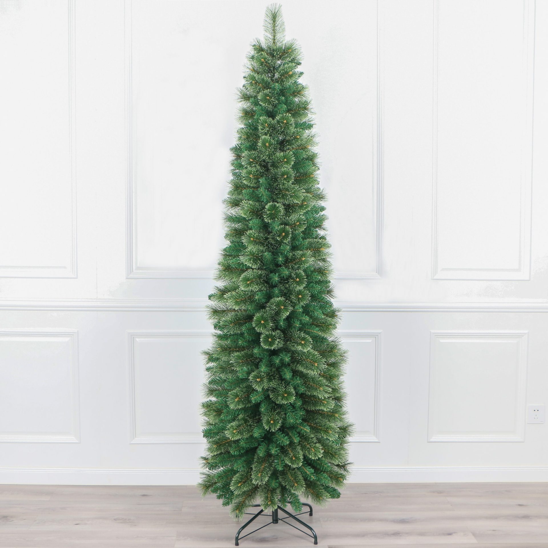 72" Green Fir Needle Pre-Lit LED Pencil Tree with 335 Tips