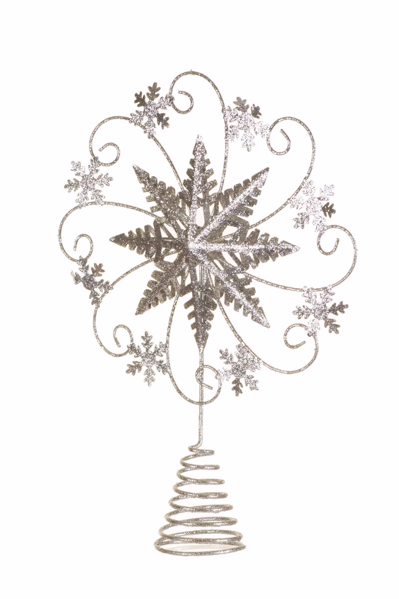 Silver Snowflakes Tree Topper - Image 3