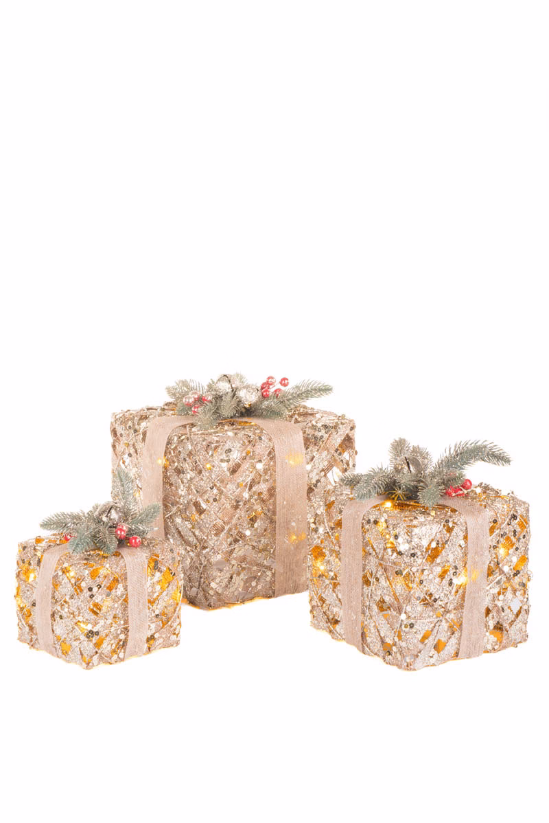 Gold Gift Box LED Accents - Image 3