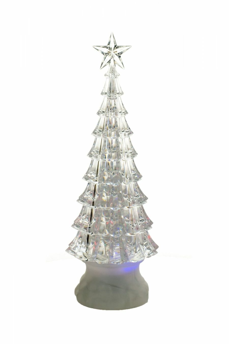 Clear Christmas Tree Snow Globe