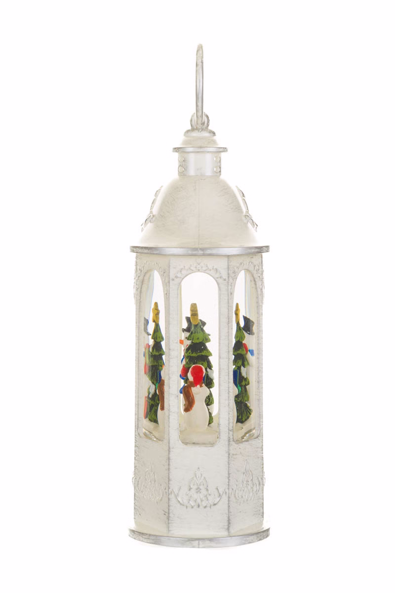 White Lantern Snow Globe - Image 4