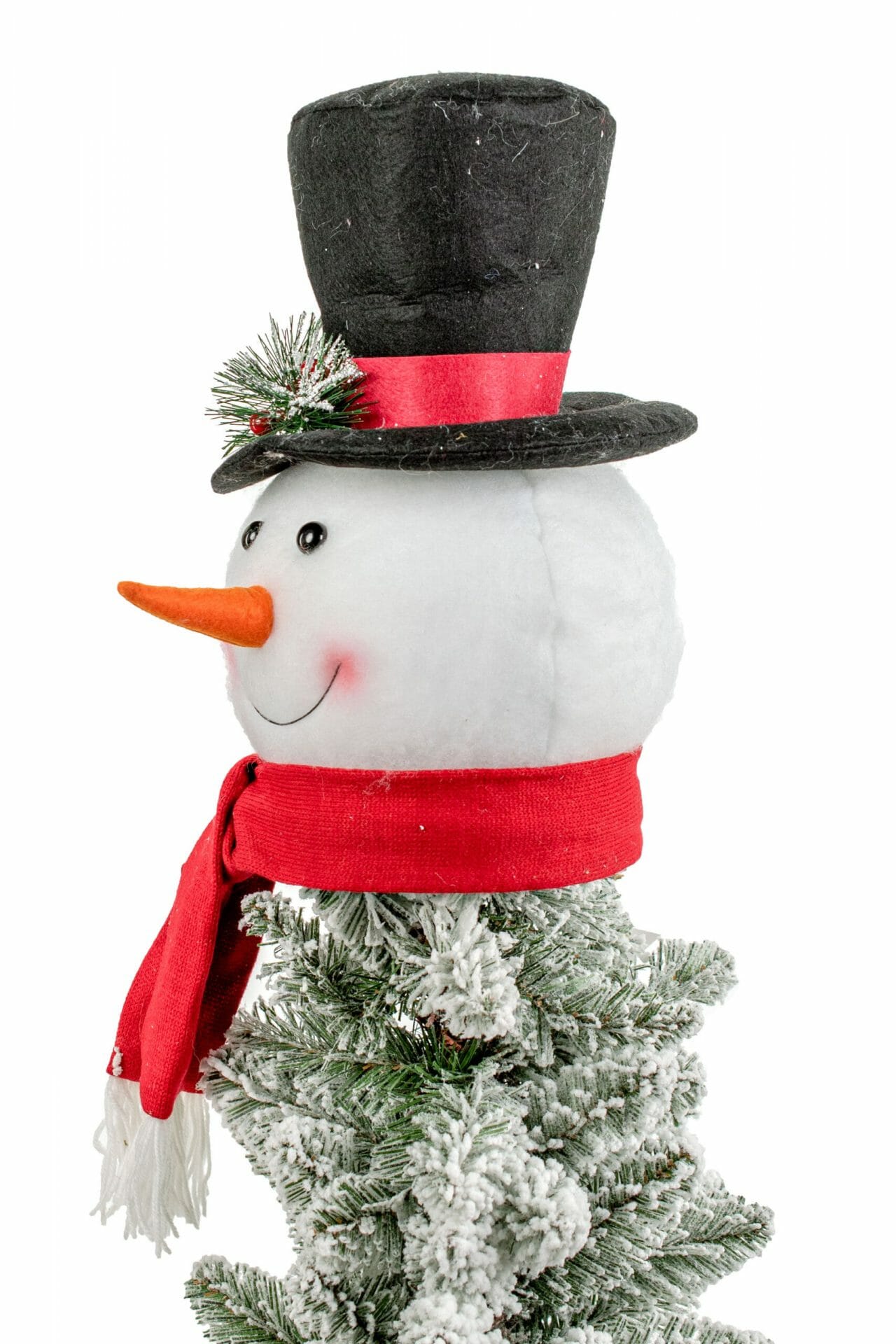 White Snowman Head Tree Topper - Image 2
