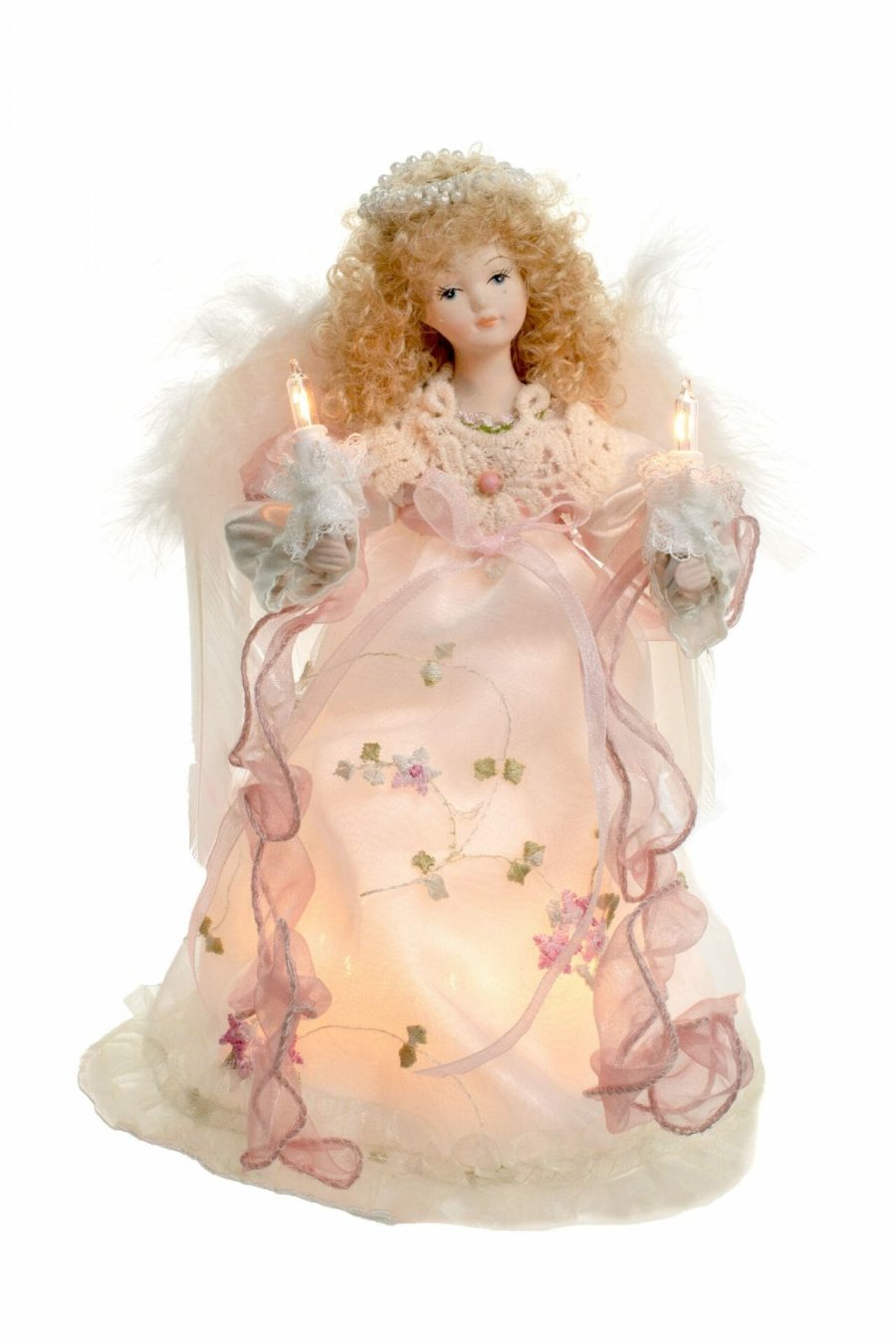 Ivory Small 10-Light Angel Tree topper