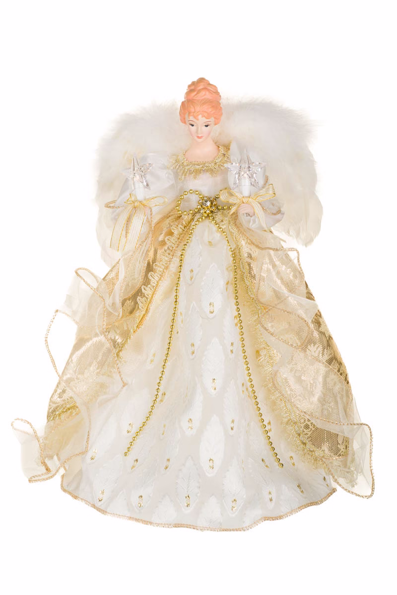 Ivory 10-Light Angel Tree Topper
