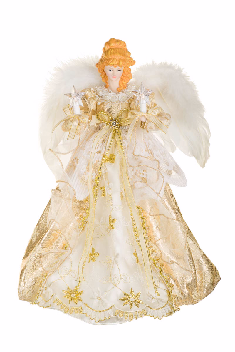 Gold 10-Light Angel Tree Topper