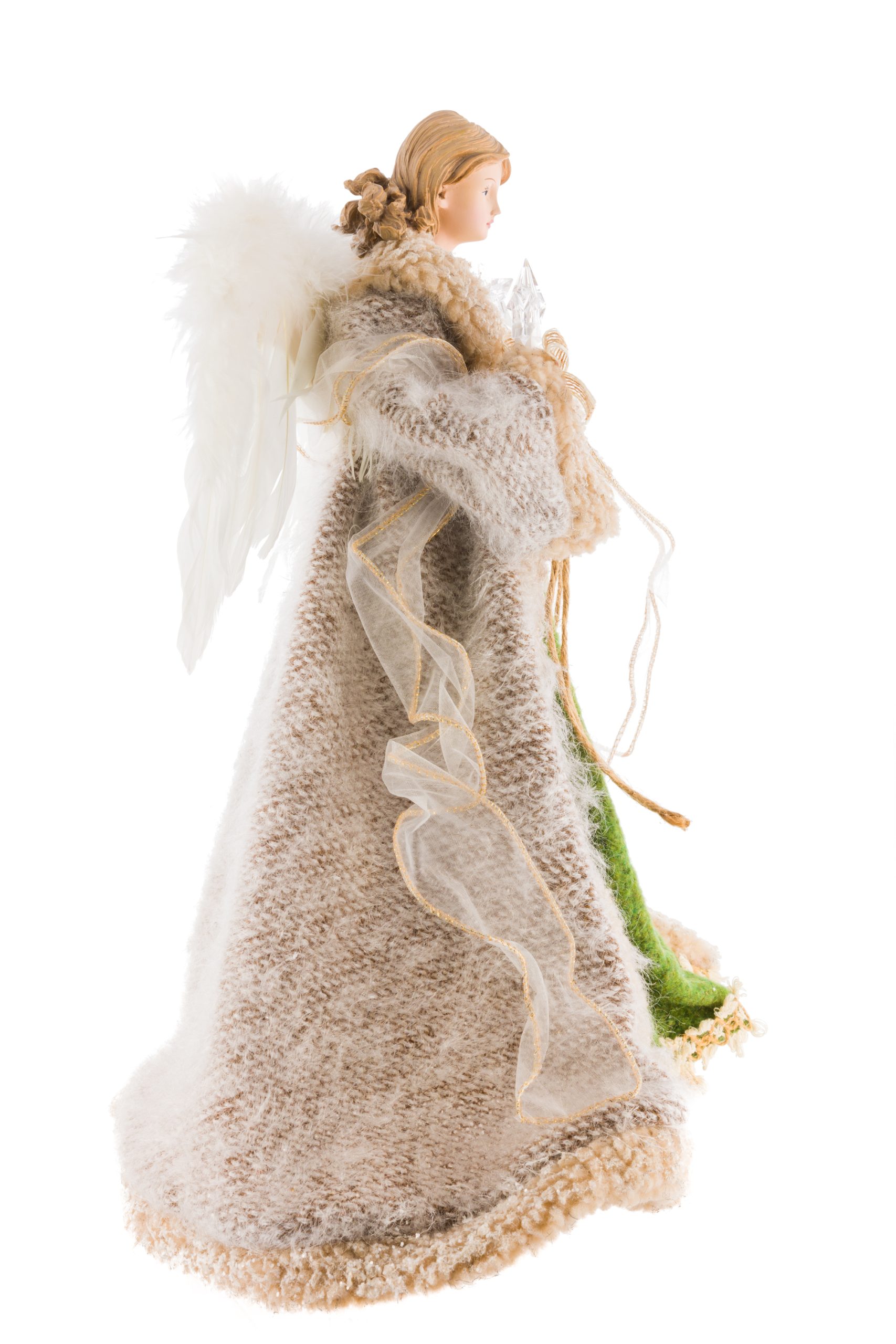 Gray Forest Guardian 10-Light Angel Tree Topper - Image 9