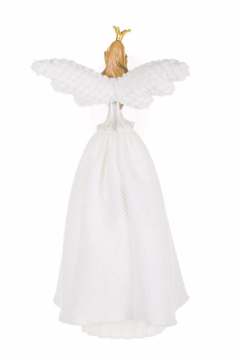 White Demure Angel LED Tree Topper - Image 3