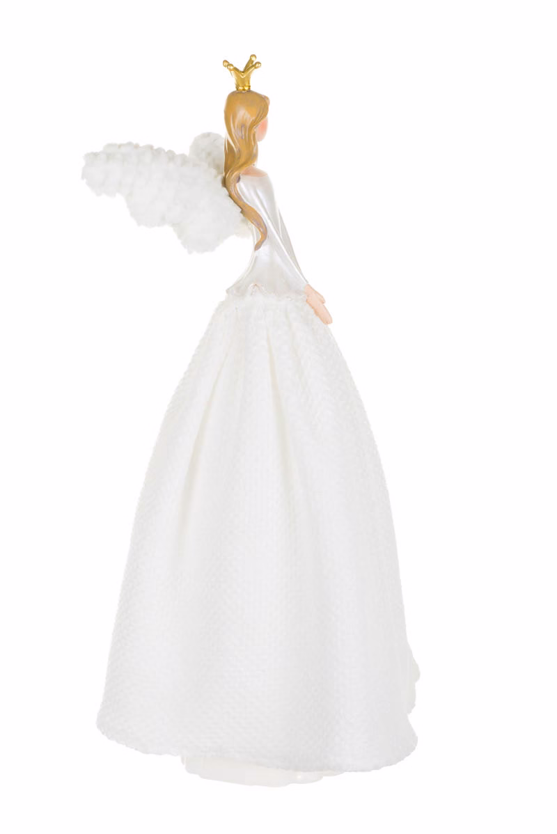 White Demure Angel LED Tree Topper - Image 4