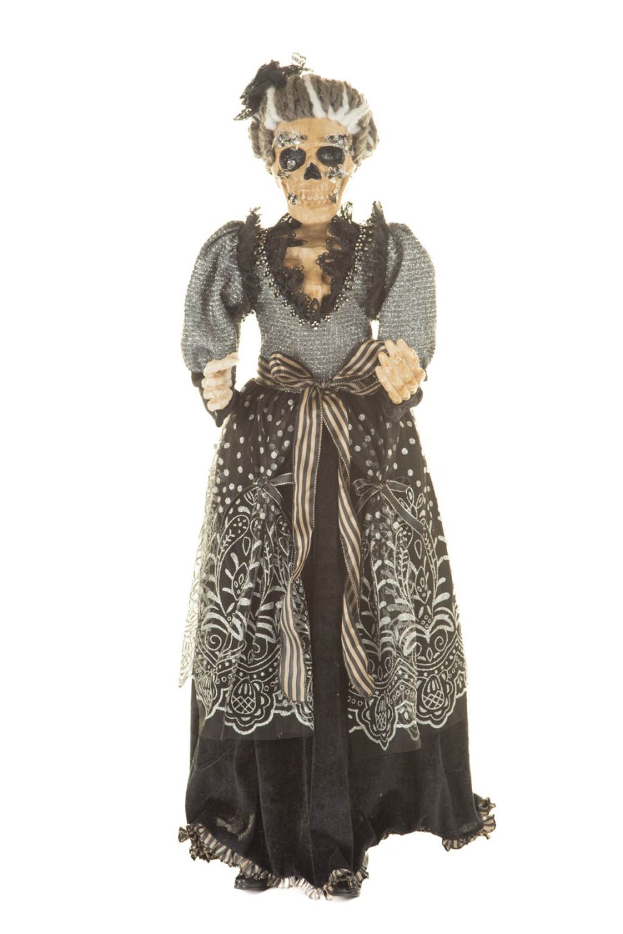 Black Party-Ready Skeleton with An Ethereal Precense and