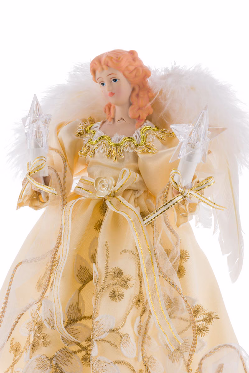 Ivory 10-Light Angel Tree Topper - Image 4