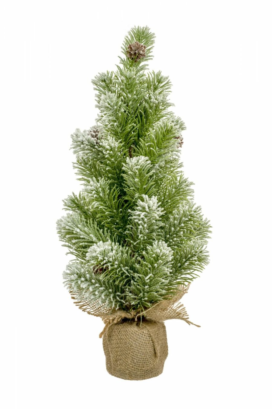 Dark Green Snow-Covered Pine Needle Faux Tree