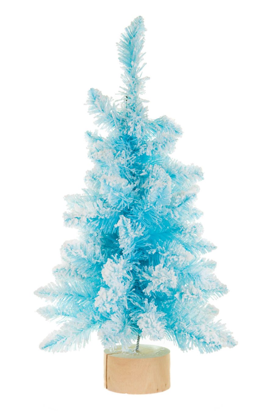 Blue and White Frosty Christmas Tree
