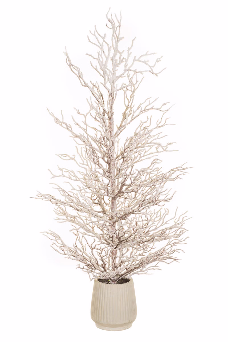 White Bare Table Top Tree