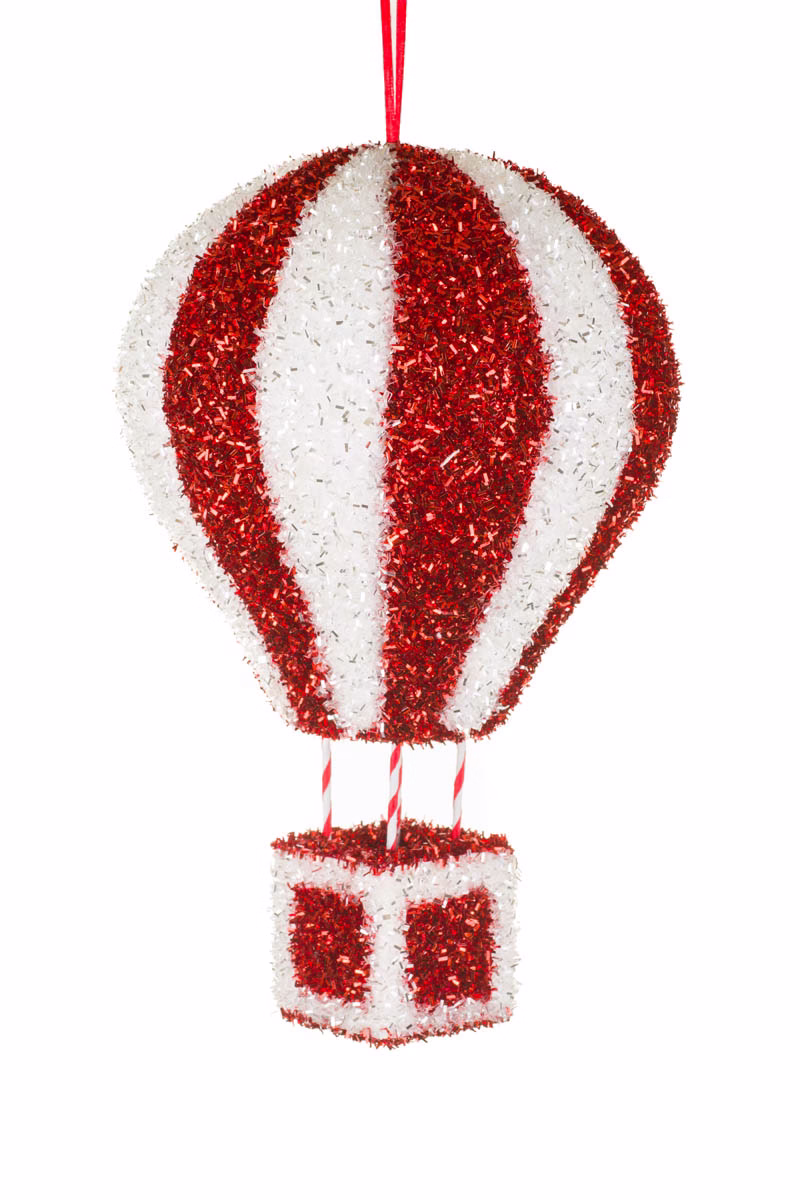 Red Hot Air Balloon Ornament