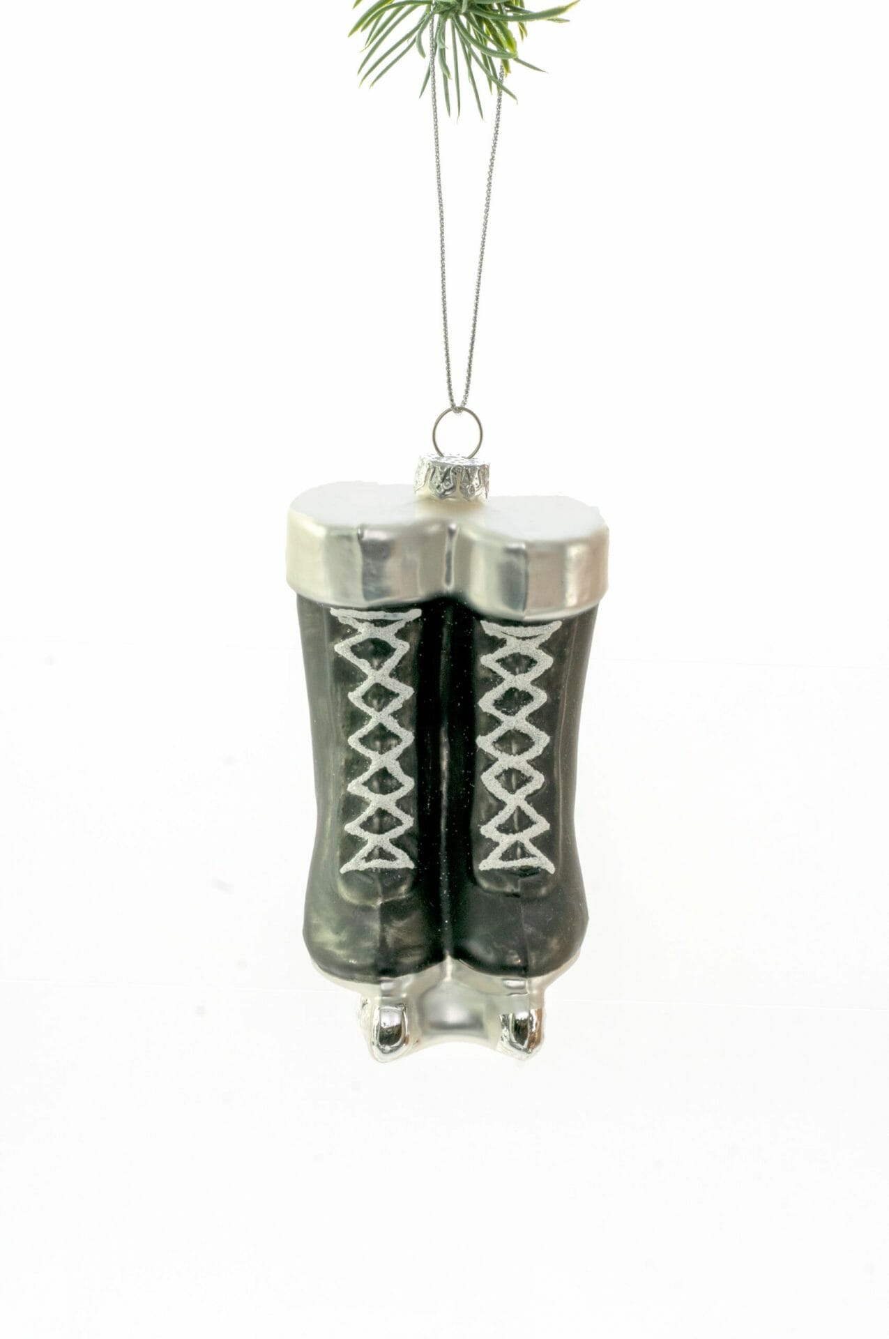 Black Hanging Women Ice Skates Ornament - Image 2