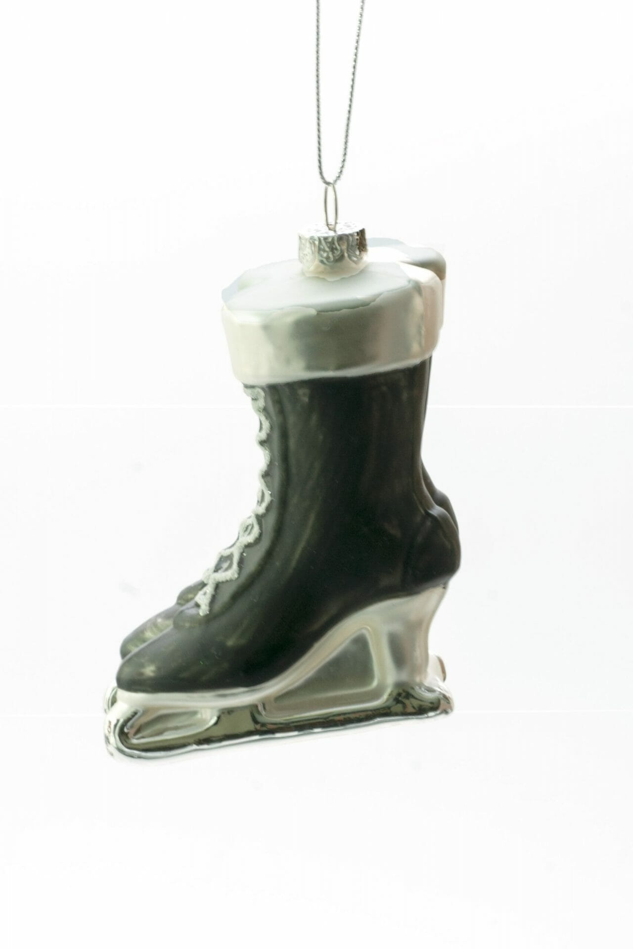 Black Hanging Women Ice Skates Ornament - Image 3