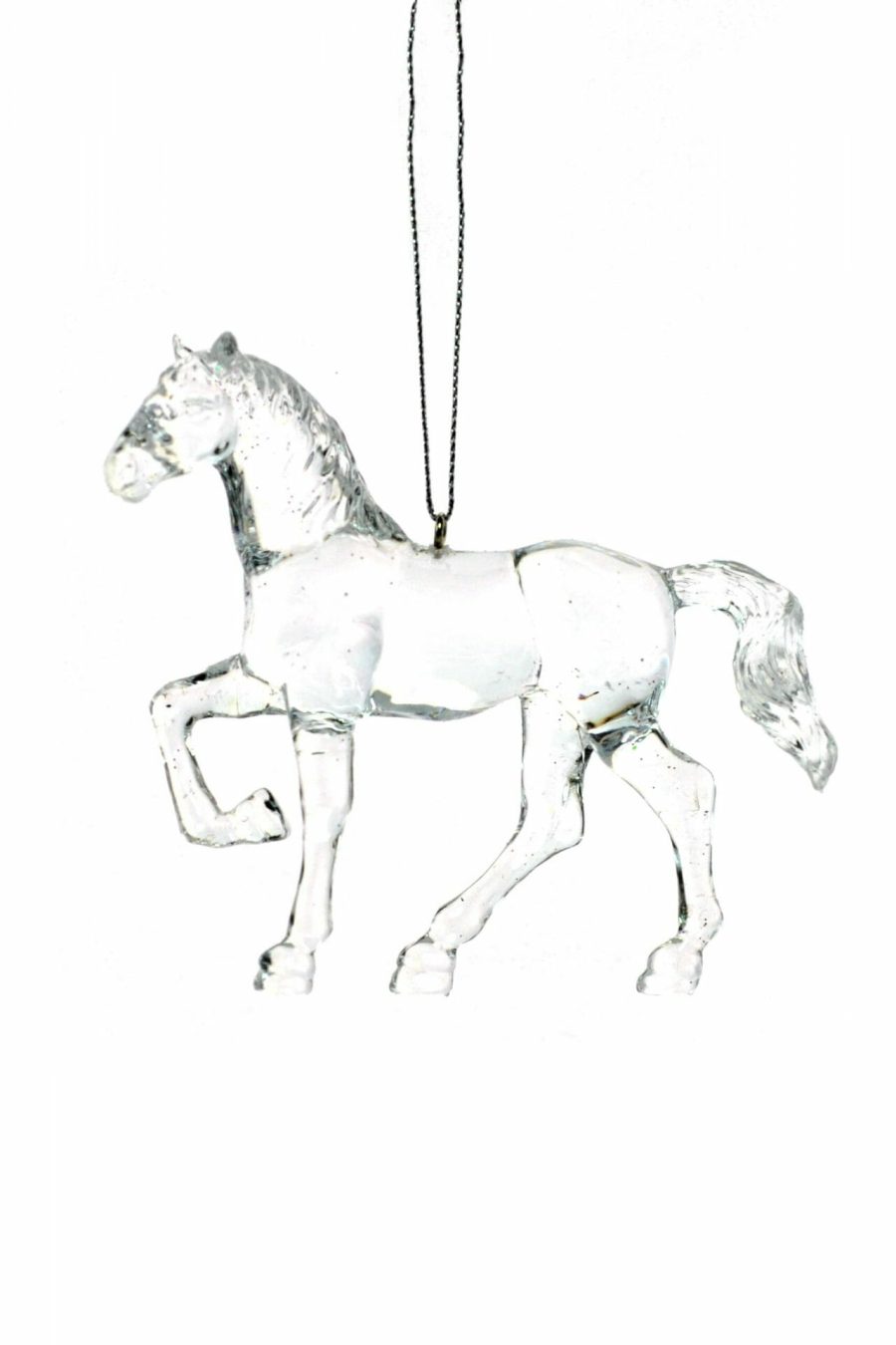Clear Horse Ornament