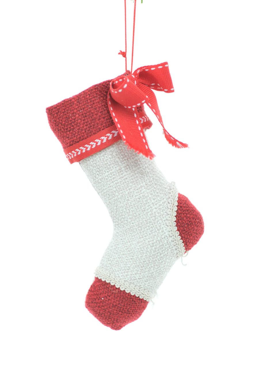 Ivory Stocking Ornament