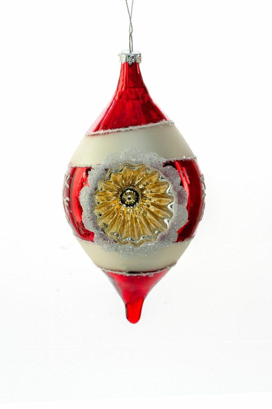 Red Drop Snowflake Ornament