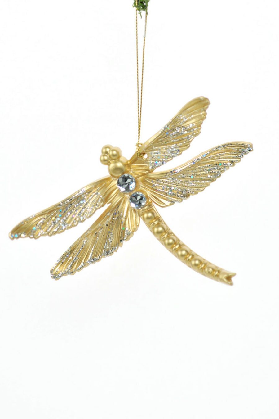 Gold Dragonfly and Butterfly Ornament