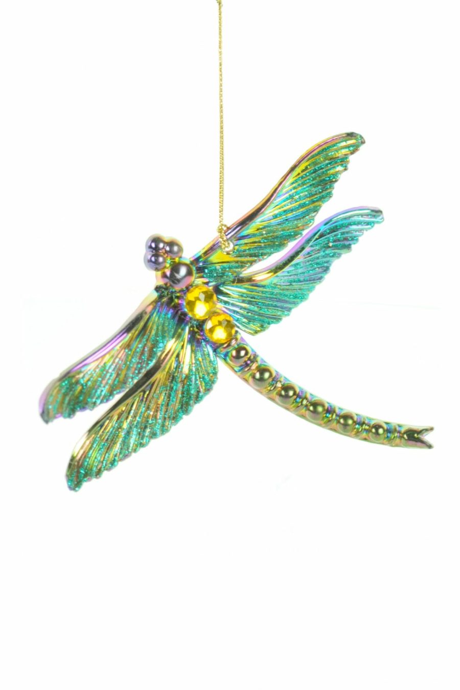 Iridescent Hanging Dragonfly Ornament