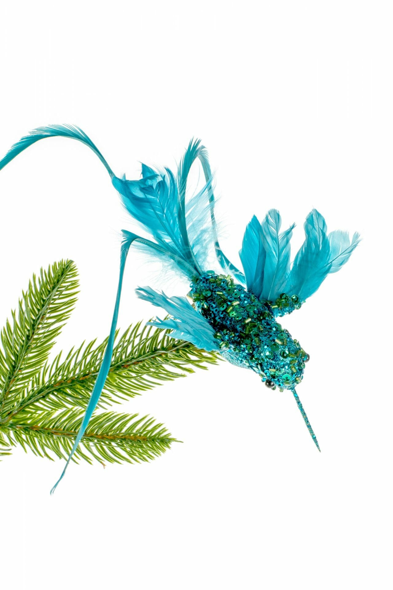 Blue Clip on Hummingbird Clip Ornament - Image 2