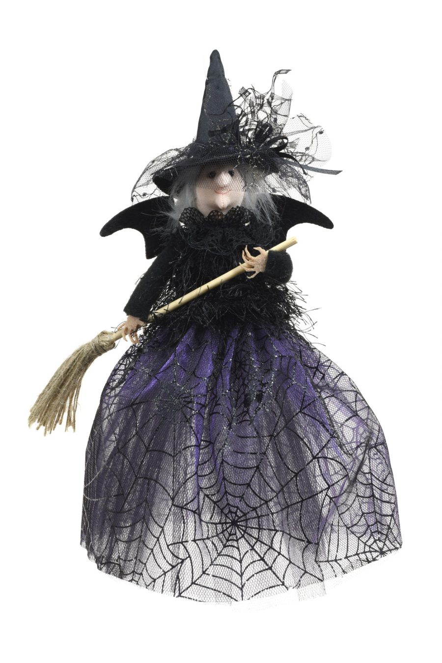 Purple Standing Happy Witch