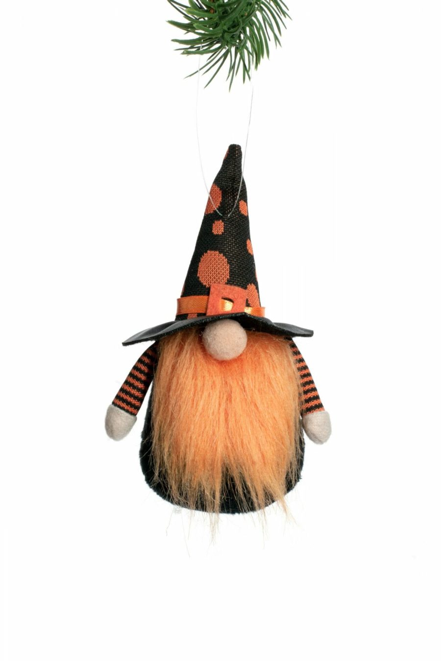 Orange Hangable Halloween Gnomes