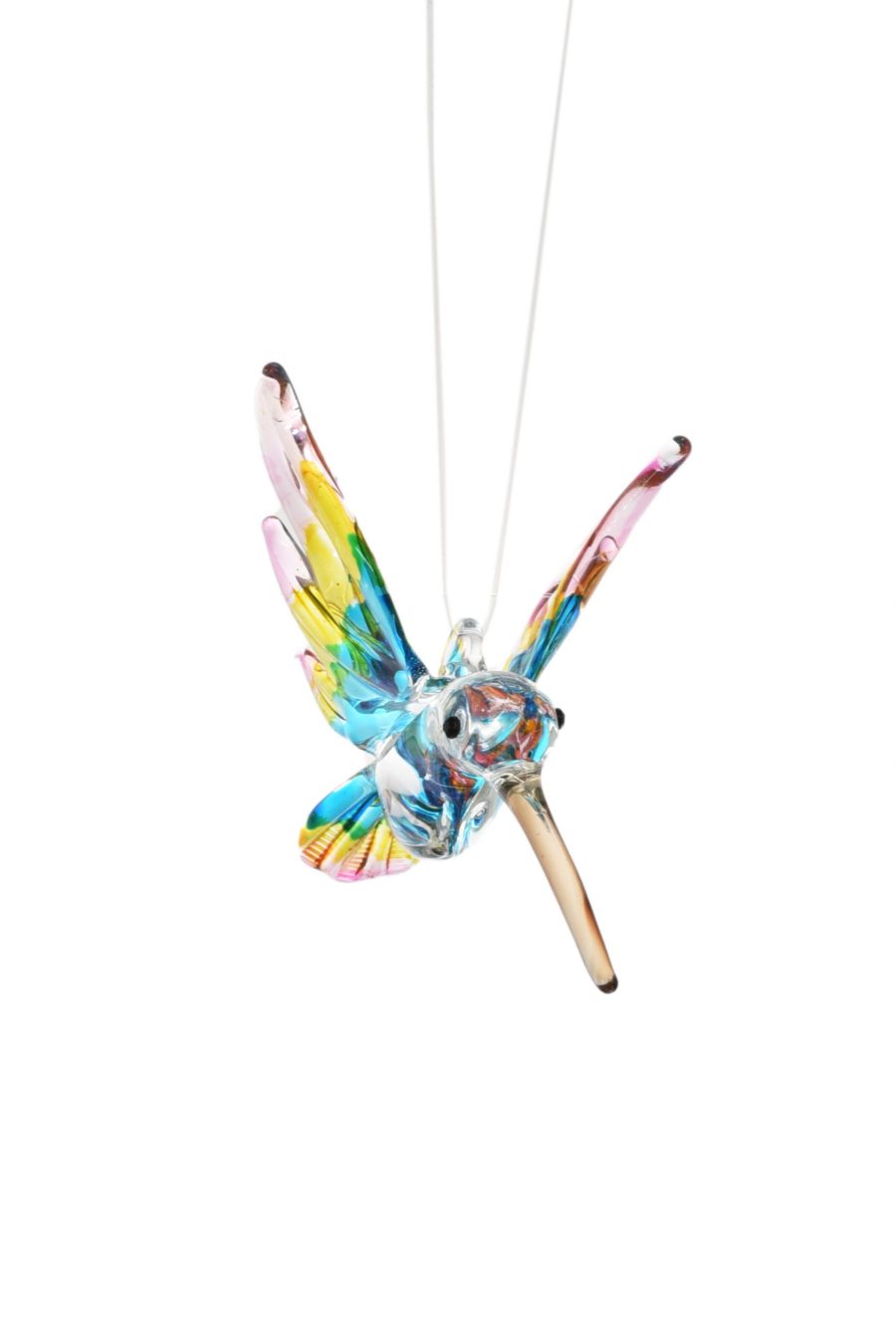 Blue Hanging Small Hummingbird Ornament