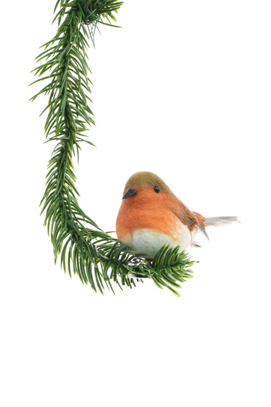 Brown Small Bird Clip Ornament