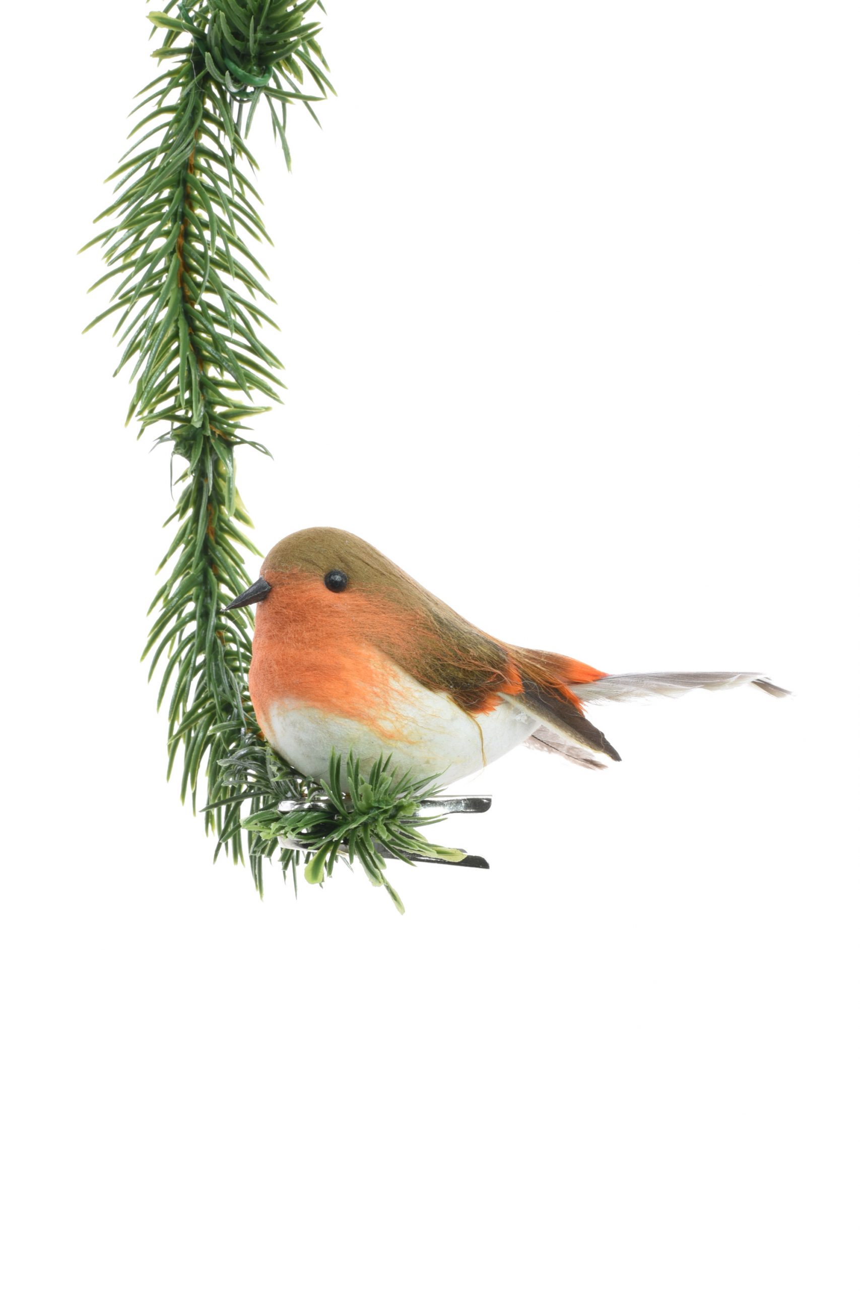 Brown Small Bird Clip Ornament - Image 2