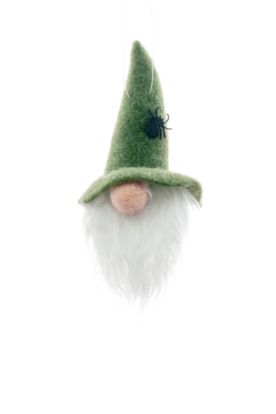 Green Hanging Gnome Head