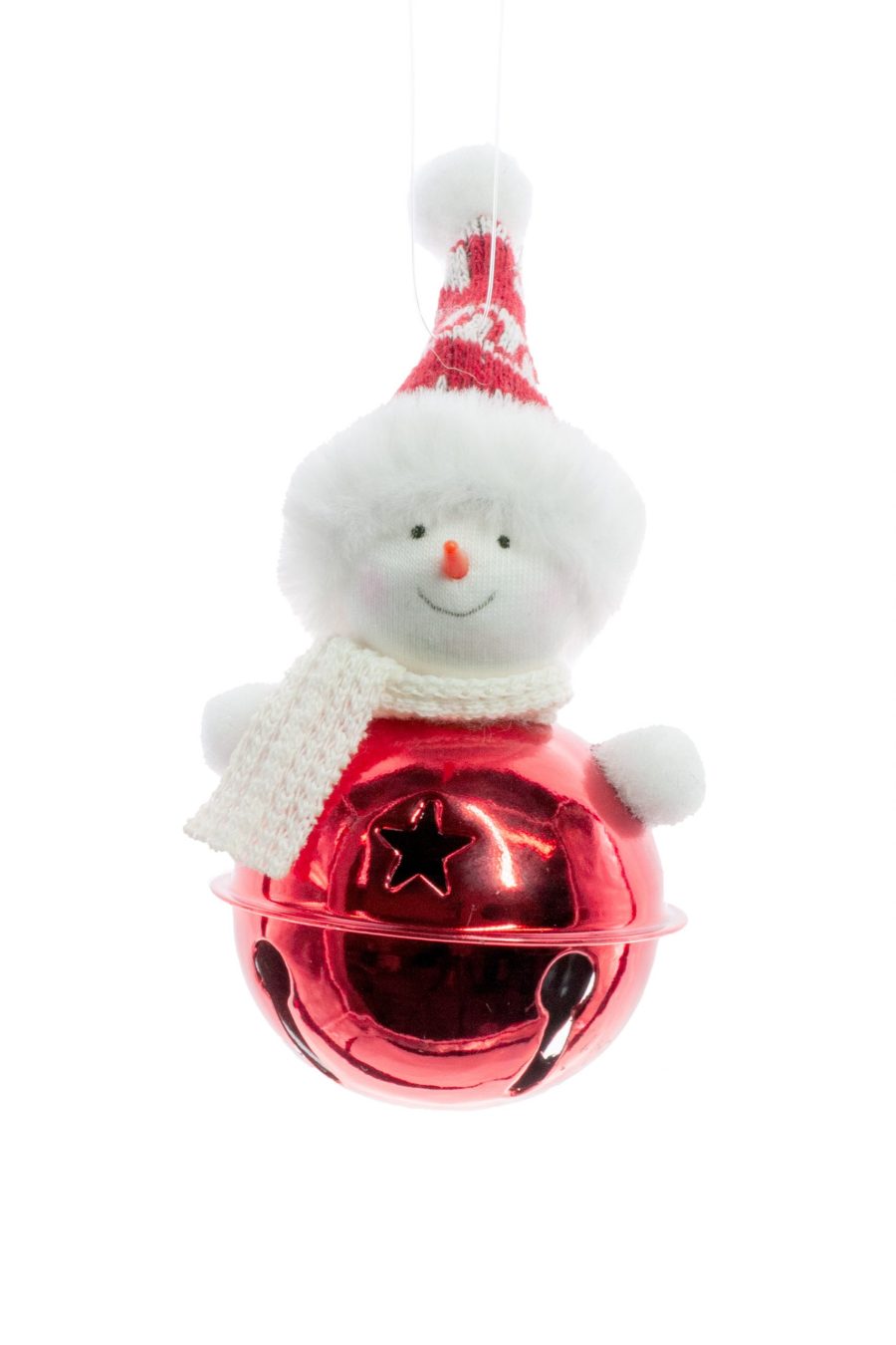 Red Hanging Snowman Ornament