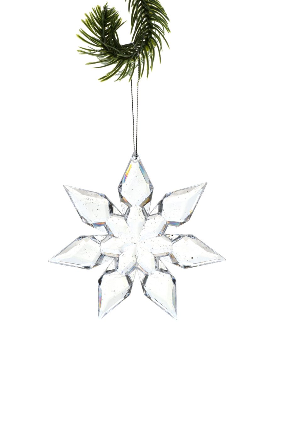 Clear Snowflake Ornament
