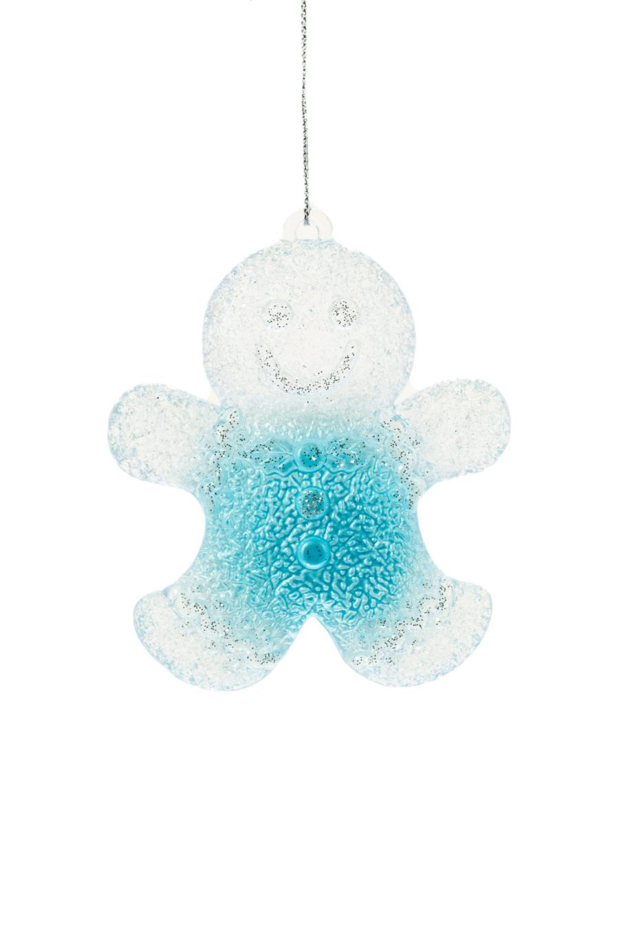 Blue Gingerbread Cookie Ornament