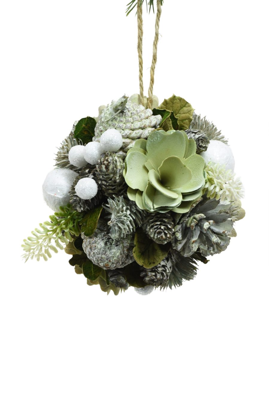 Light Green Hanging Foliage Ball Ornament