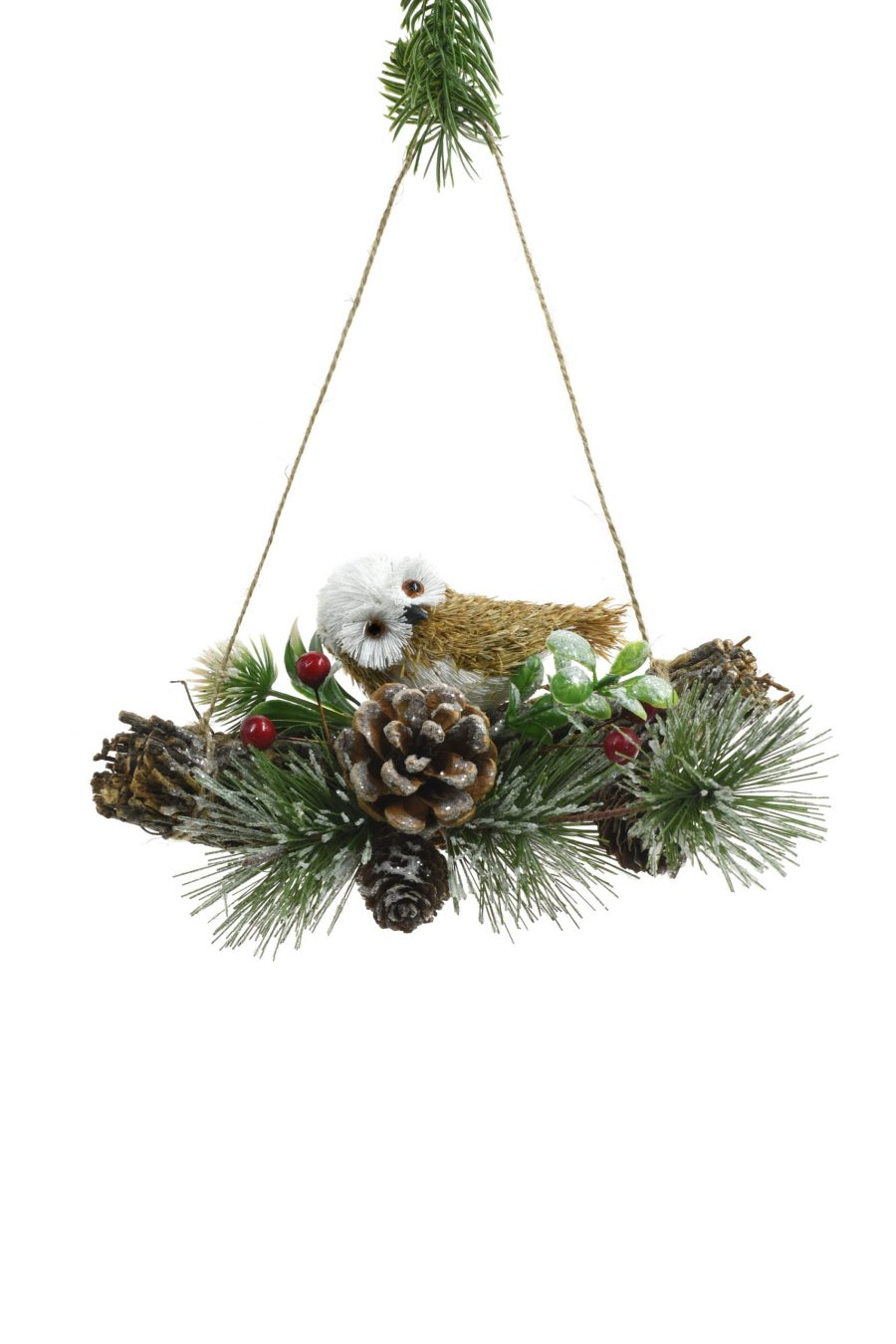 Brown Hanging Owl Ornament