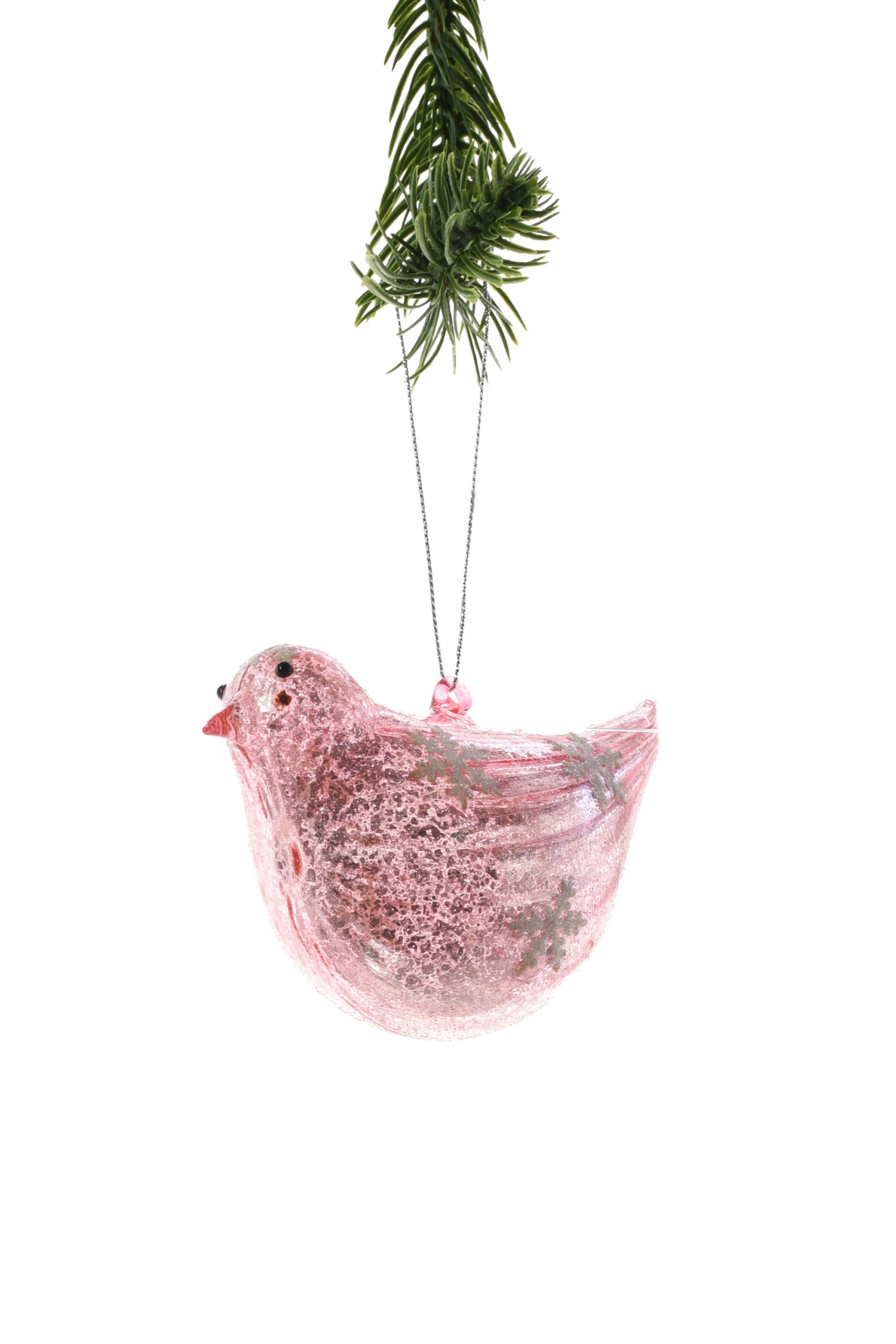 Pink Hanging Bird Ornament