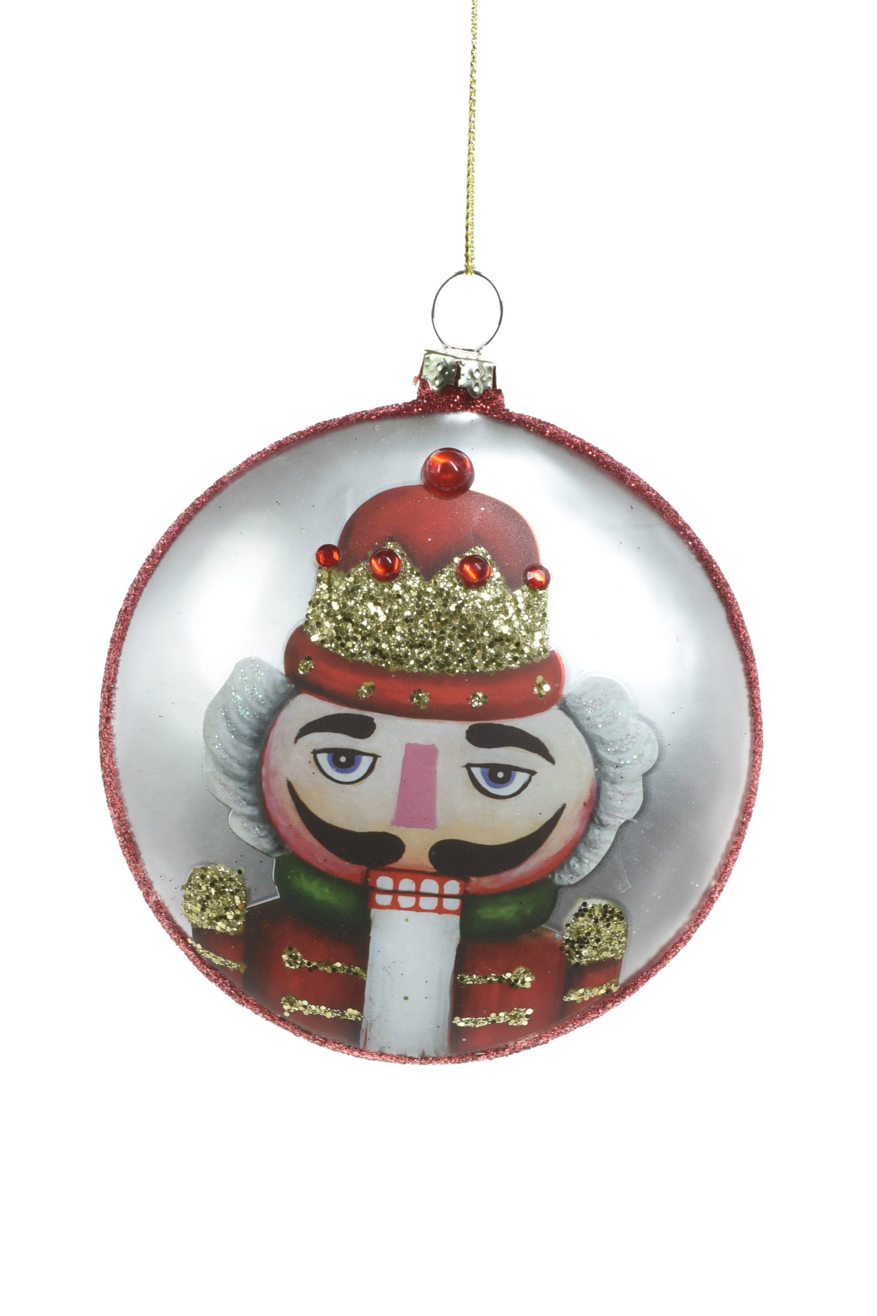 Red Hanging Flat Drop Ornament
