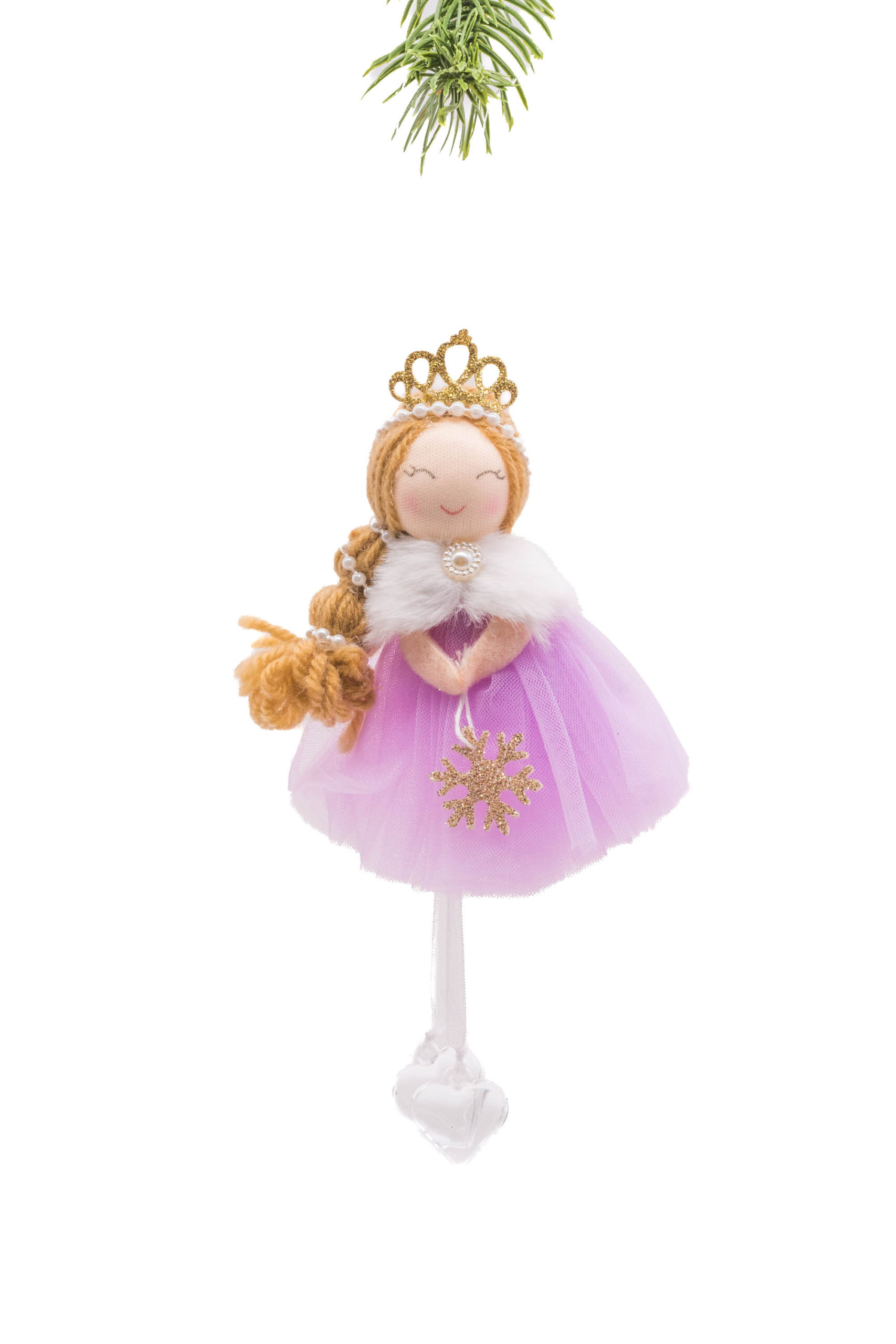 Violet Cloth Hanging Princess Girl with Tassels