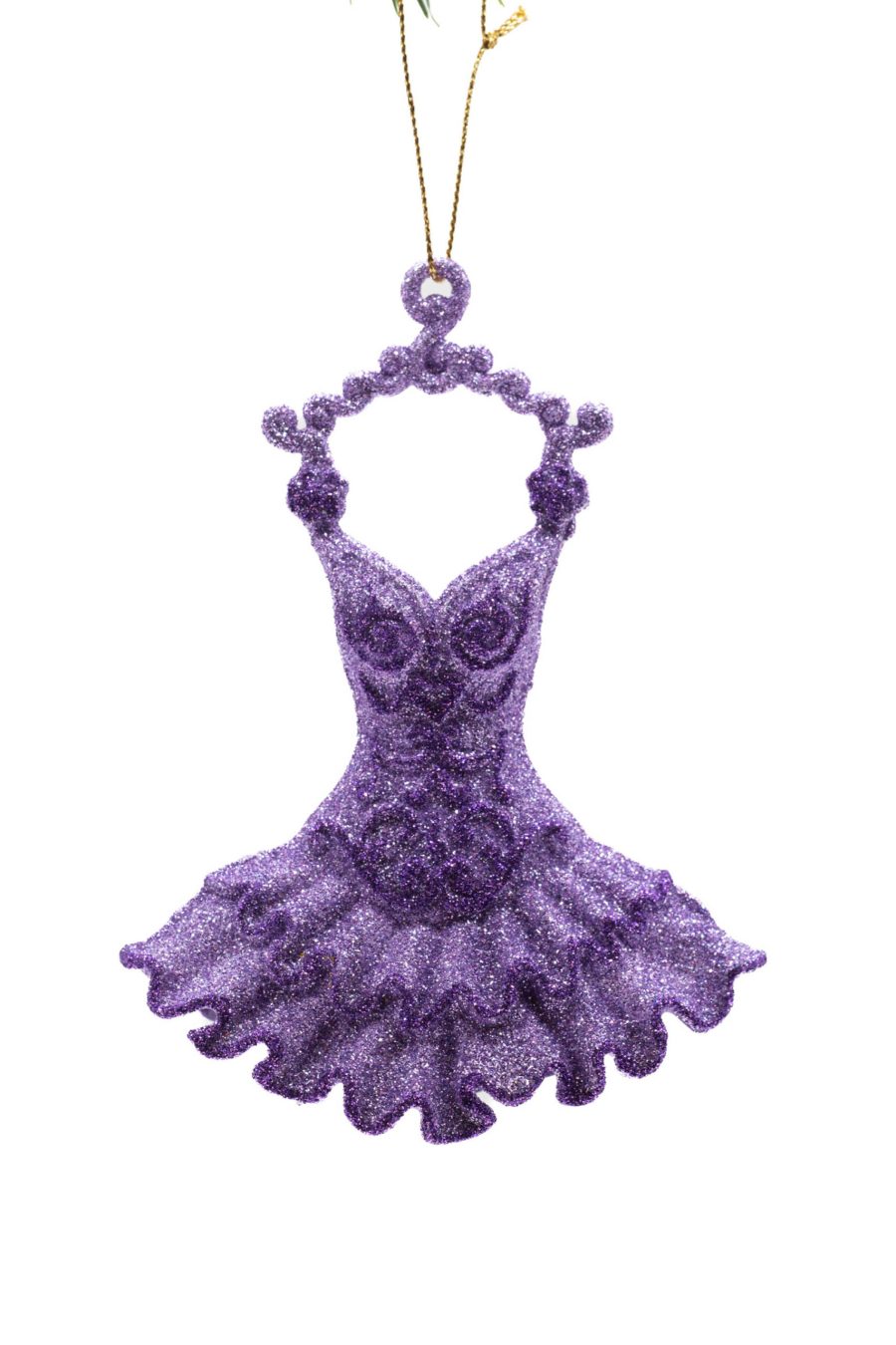 Lavender Glittering Tutu Ornament
