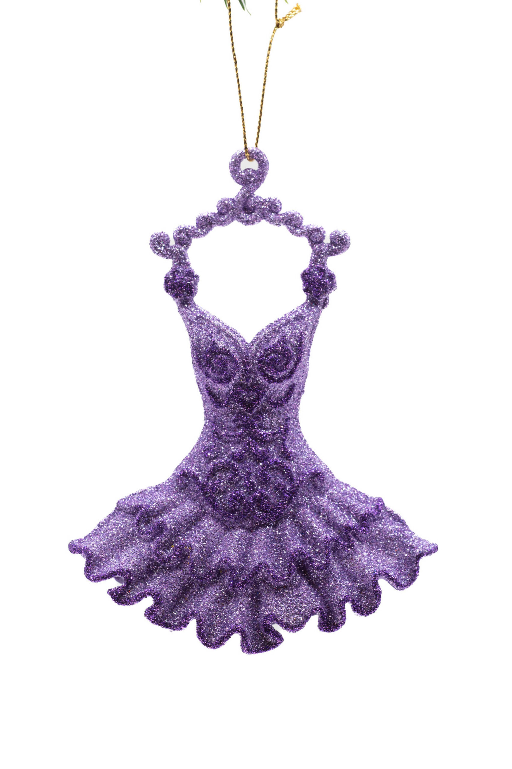 Lavender Glittering Tutu Ornament