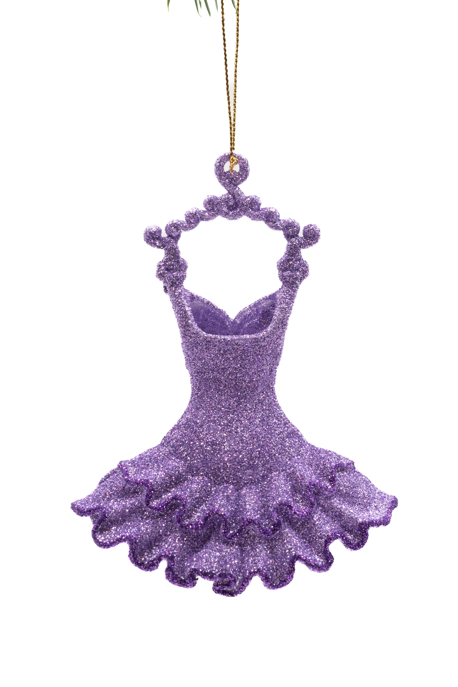 Lavender Glittering Tutu Ornament - Image 2