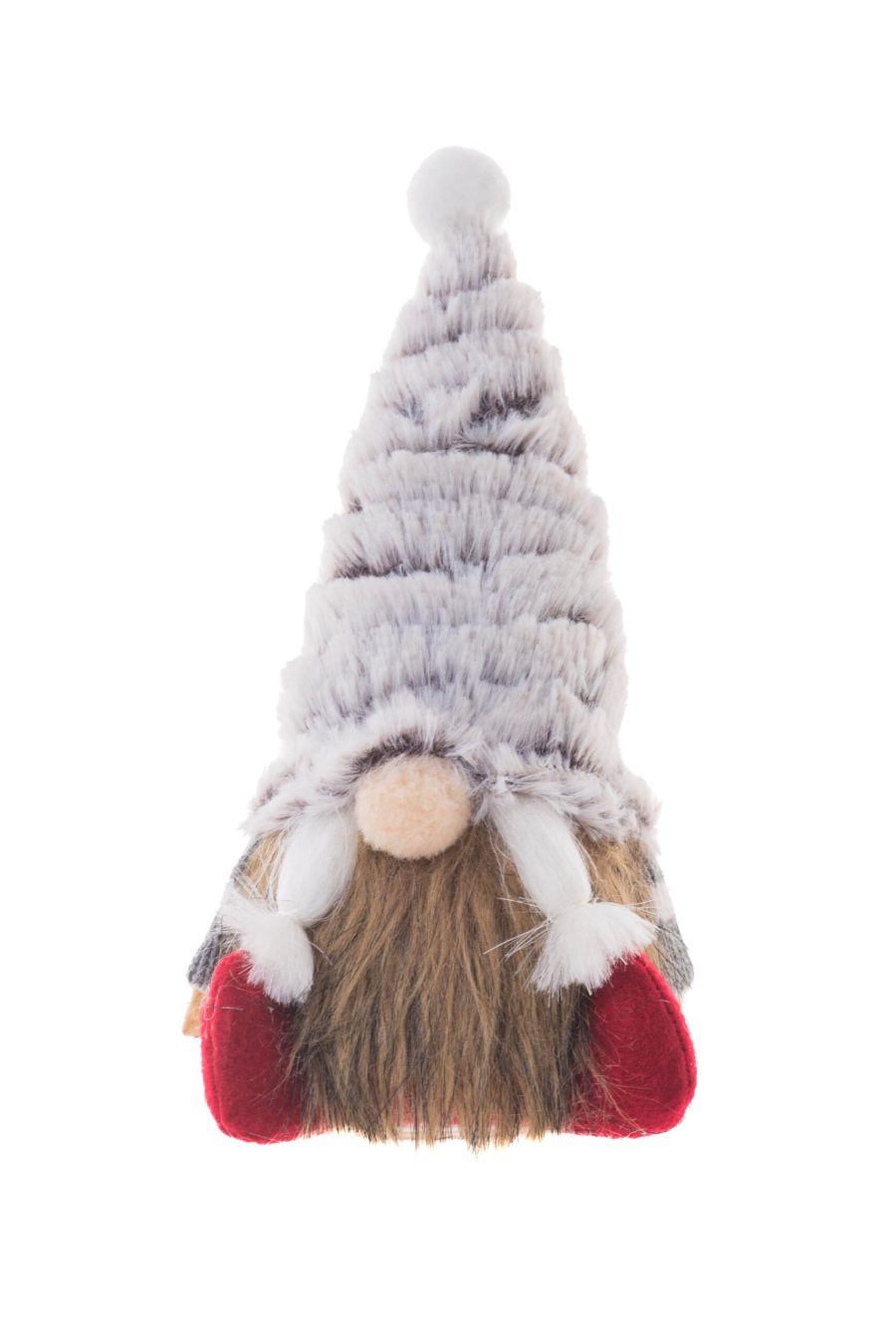 Brown/Grey Fabric Sprawling Tiny Gnome