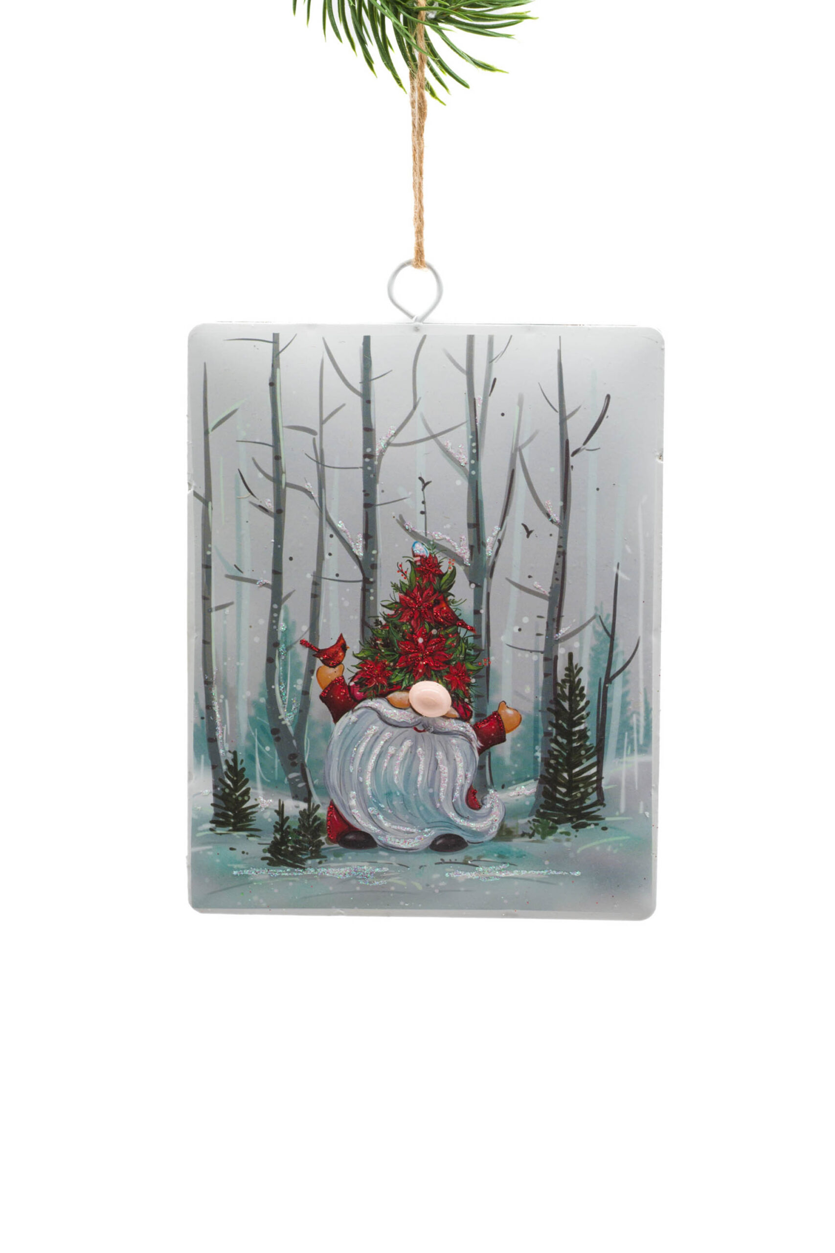 White Iron Hanging Canvas Ornament of Gnomish Masterpiece