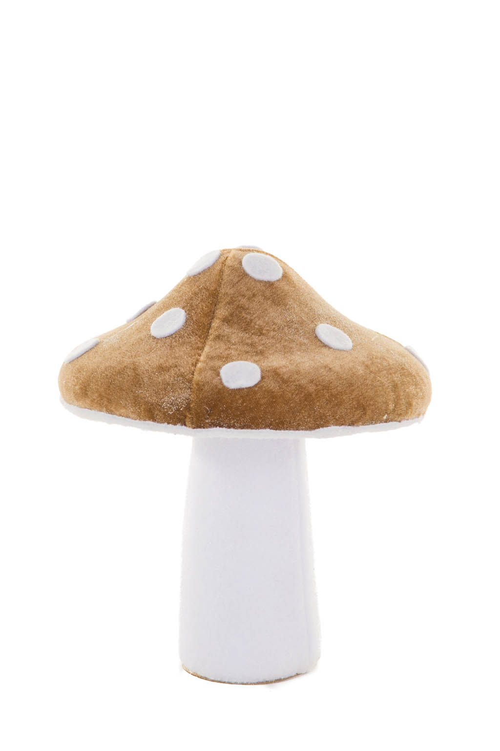 Glittery White and Brown Velvety Mushroom - Image 2