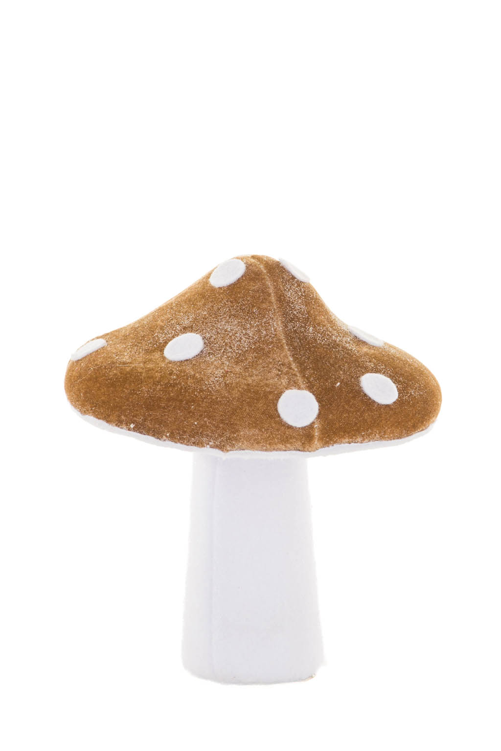 Glittery White and Brown Velvety Mushroom - Image 3
