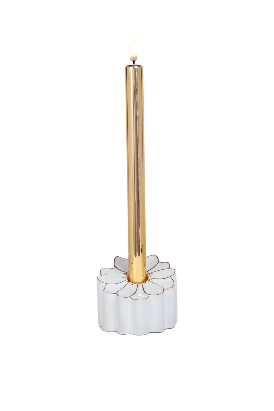Beautiful Gold and White Candle Illuminated Display