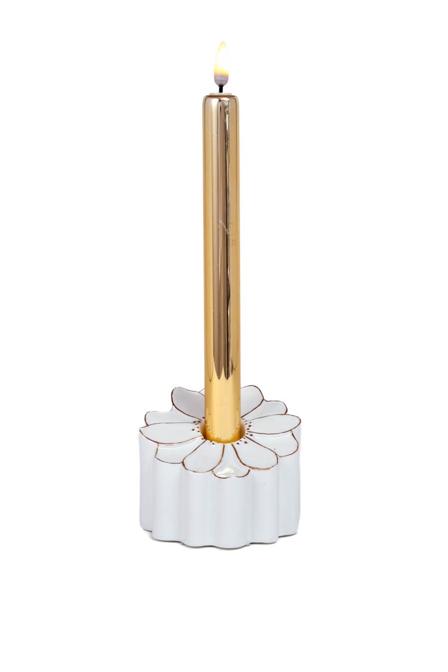 Beautiful Gold and White Candle Illuminated Display