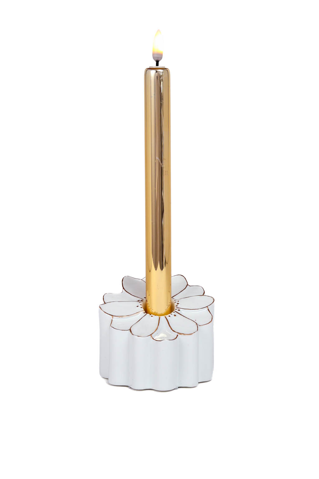 Beautiful Gold and White Candle Illuminated Display